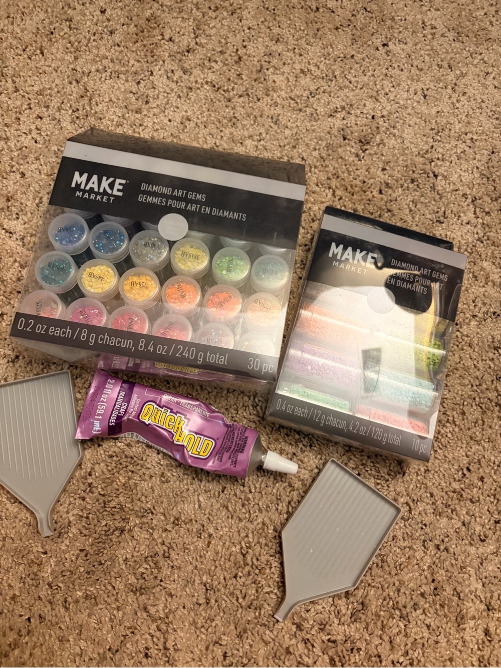 Makers Market Diamond Art Gems Assorted Set - Multicolor Great for Bedazzling